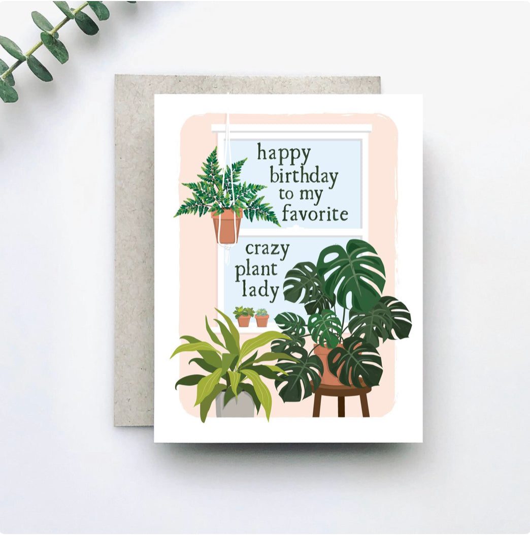 Plant Lady Birthday Card