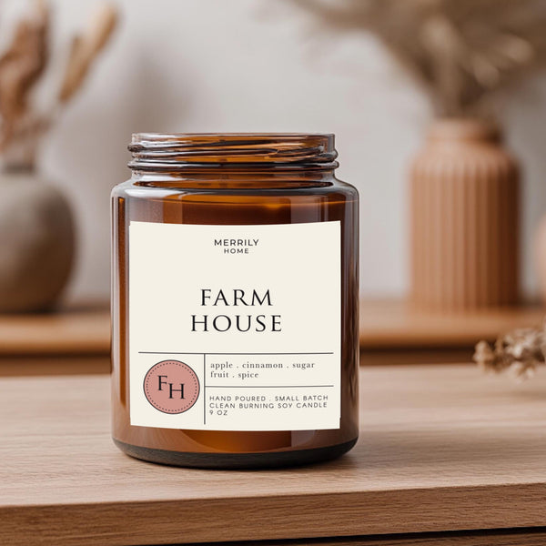 Merrily Home Soy Candle - Farmhouse