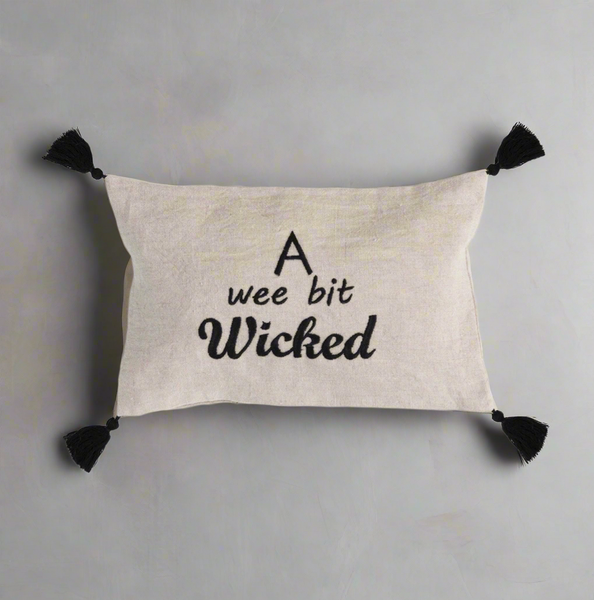 A Wee Bit Wicked Halloween Decor Accent Pillow