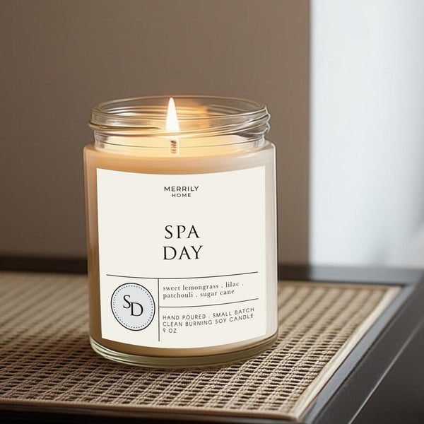 Merrily Home Soy Candle - Spa Day