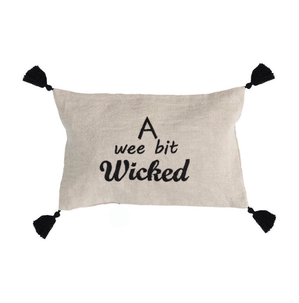 A Wee Bit Wicked Halloween Decor Accent Pillow