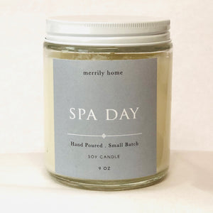 Merrily Home Soy Candle - Spa Day