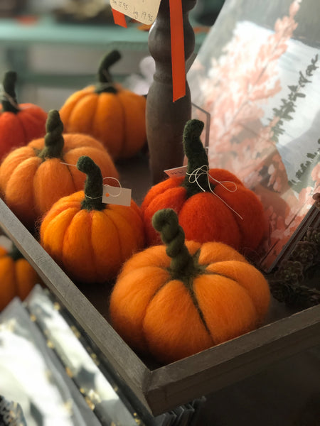 Needle Felted Pumpkin Workshop
