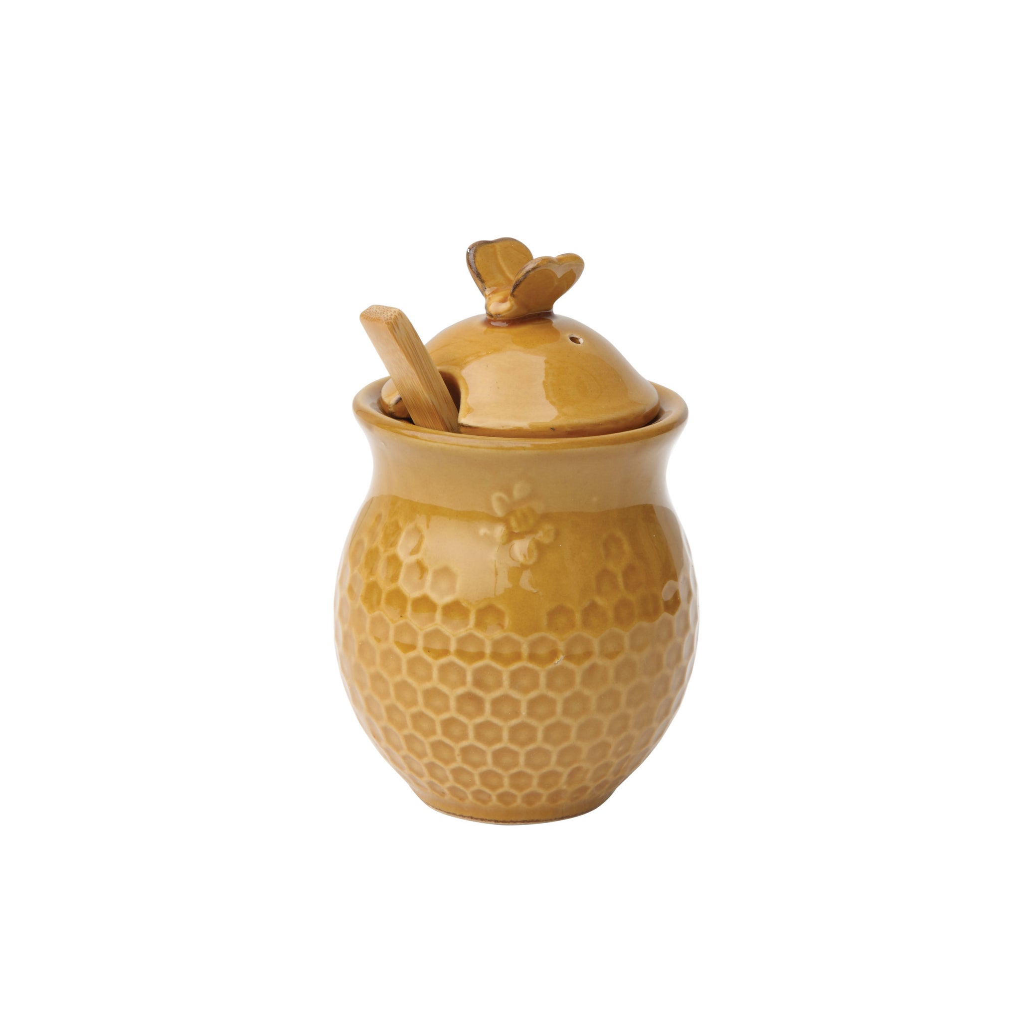Ceramic Honey Pot with Dipper