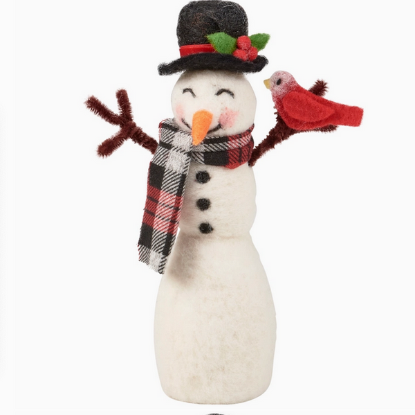 Snowman and Bird Figure