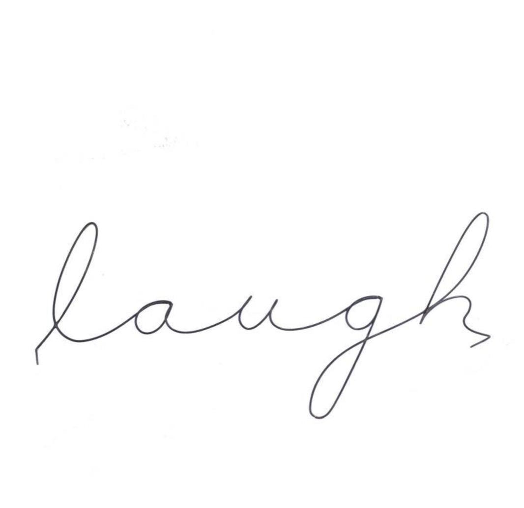 Wire Words Wall Decor - Laugh