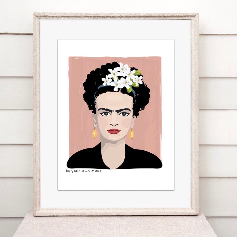 Frida Kahlo Wall Art Print 8x10