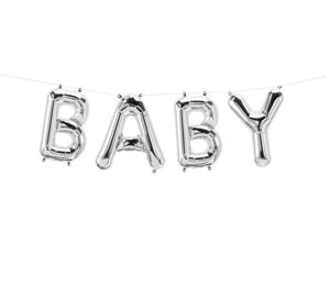 BABY - Silver Foil Letter Balloon Pack