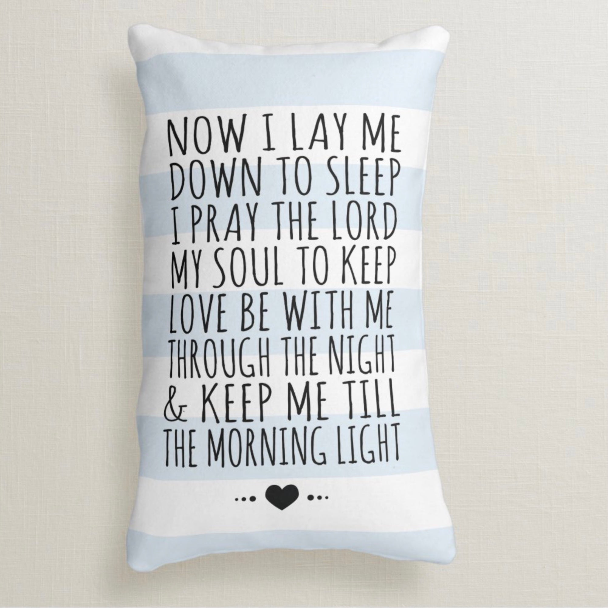 Bedtime Child’s Prayer Pillow - Blue