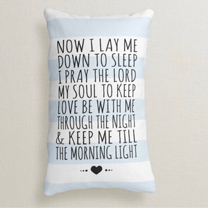 Bedtime Child’s Prayer Pillow - Blue