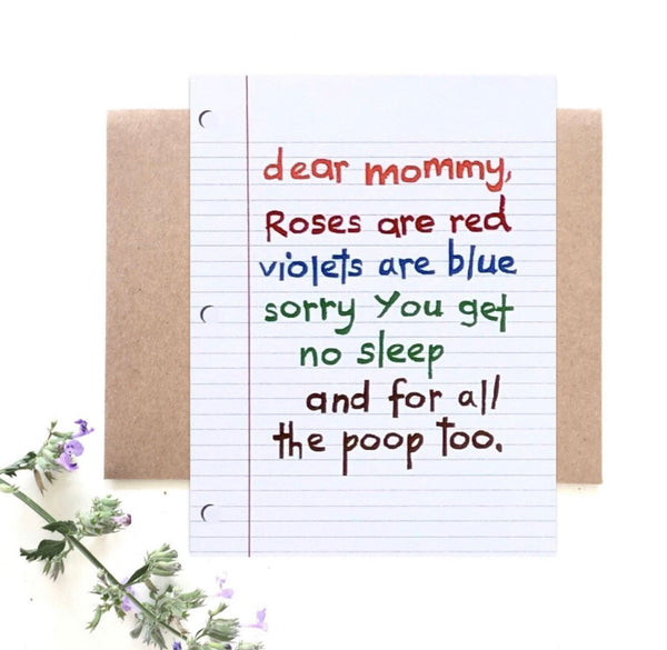 Dear Mommy Card