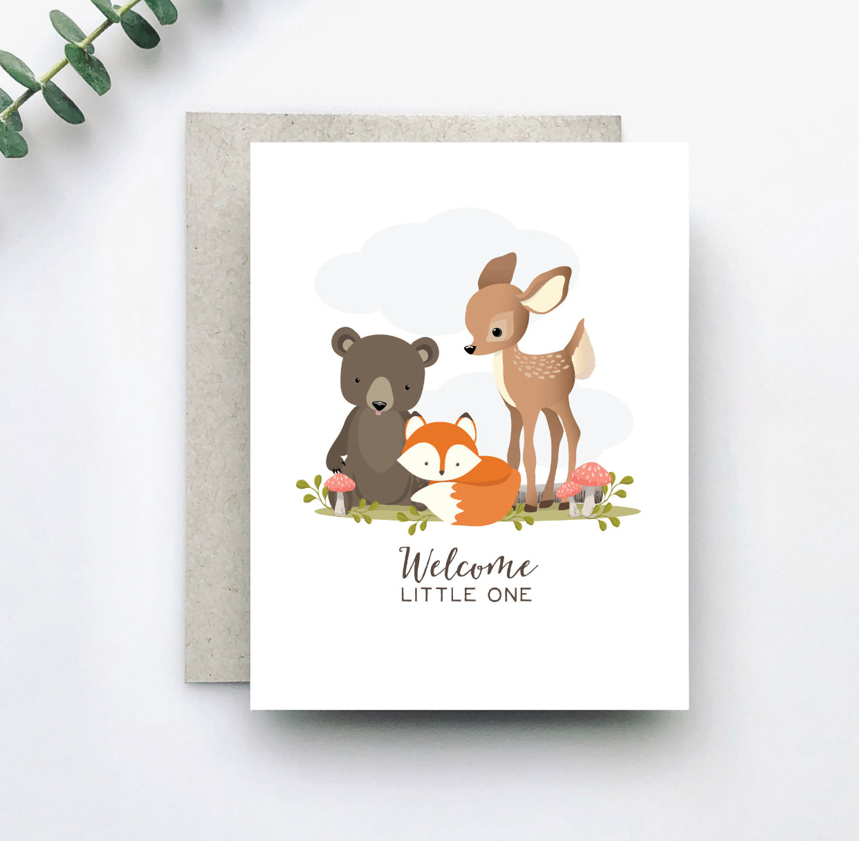 Woodland Welcome New Baby Card