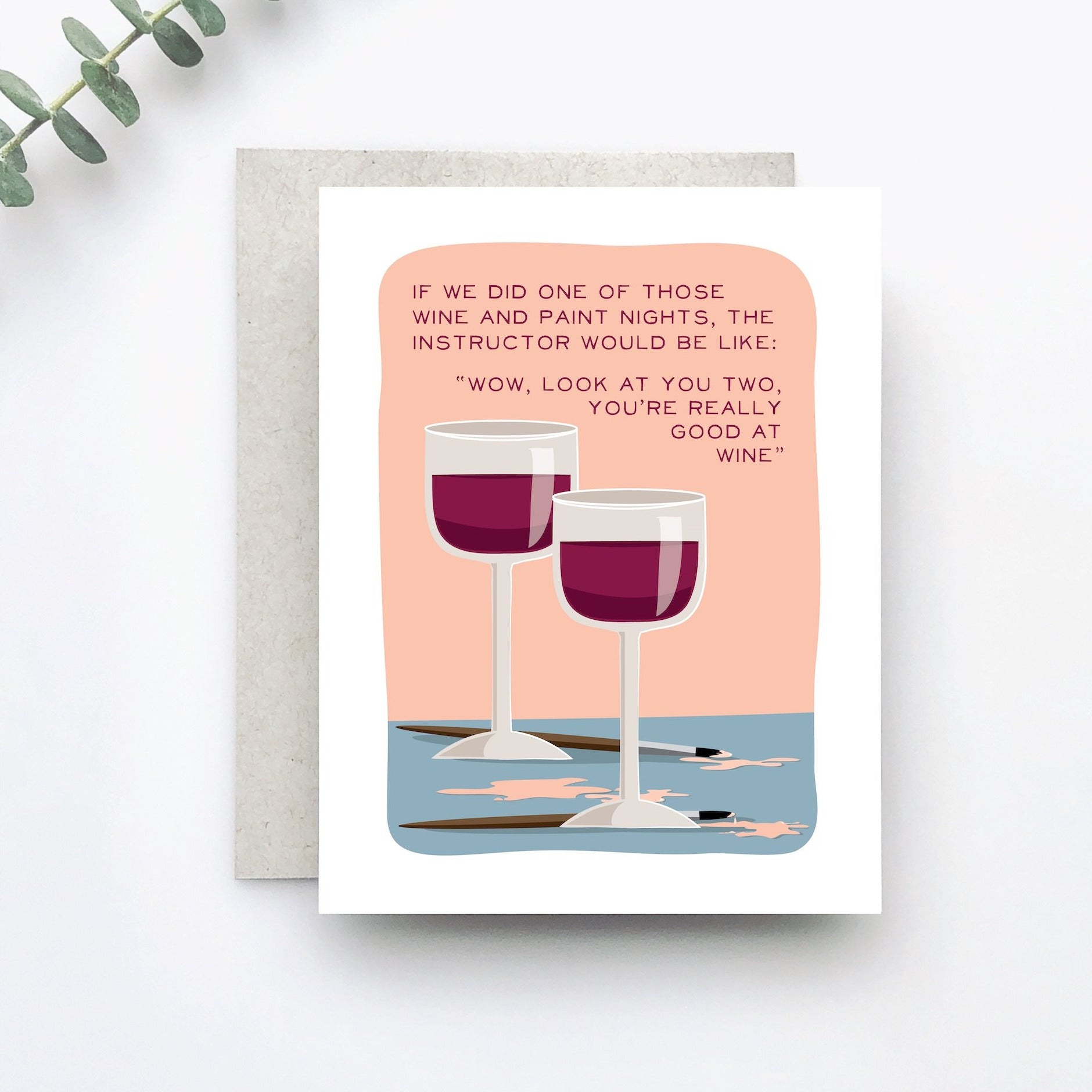 Good at Wine Friends Greeting Card