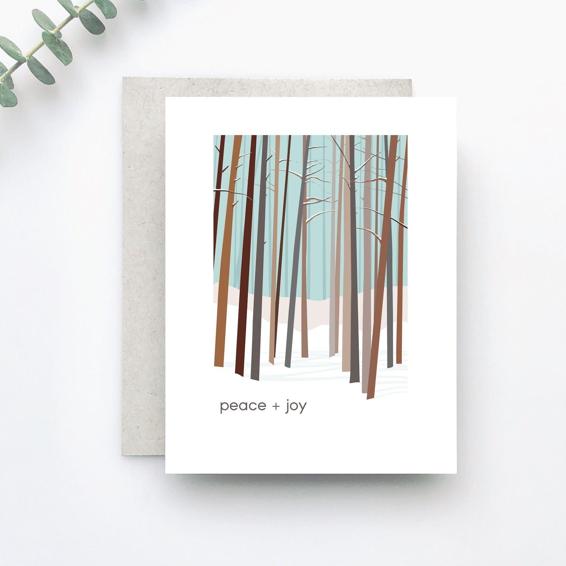 Peaceful Woods Holiday Greeting Card