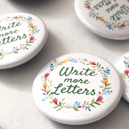 Write More Letters Pin